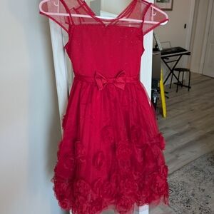 Kensie Girl Sparkling Red Formal Dress